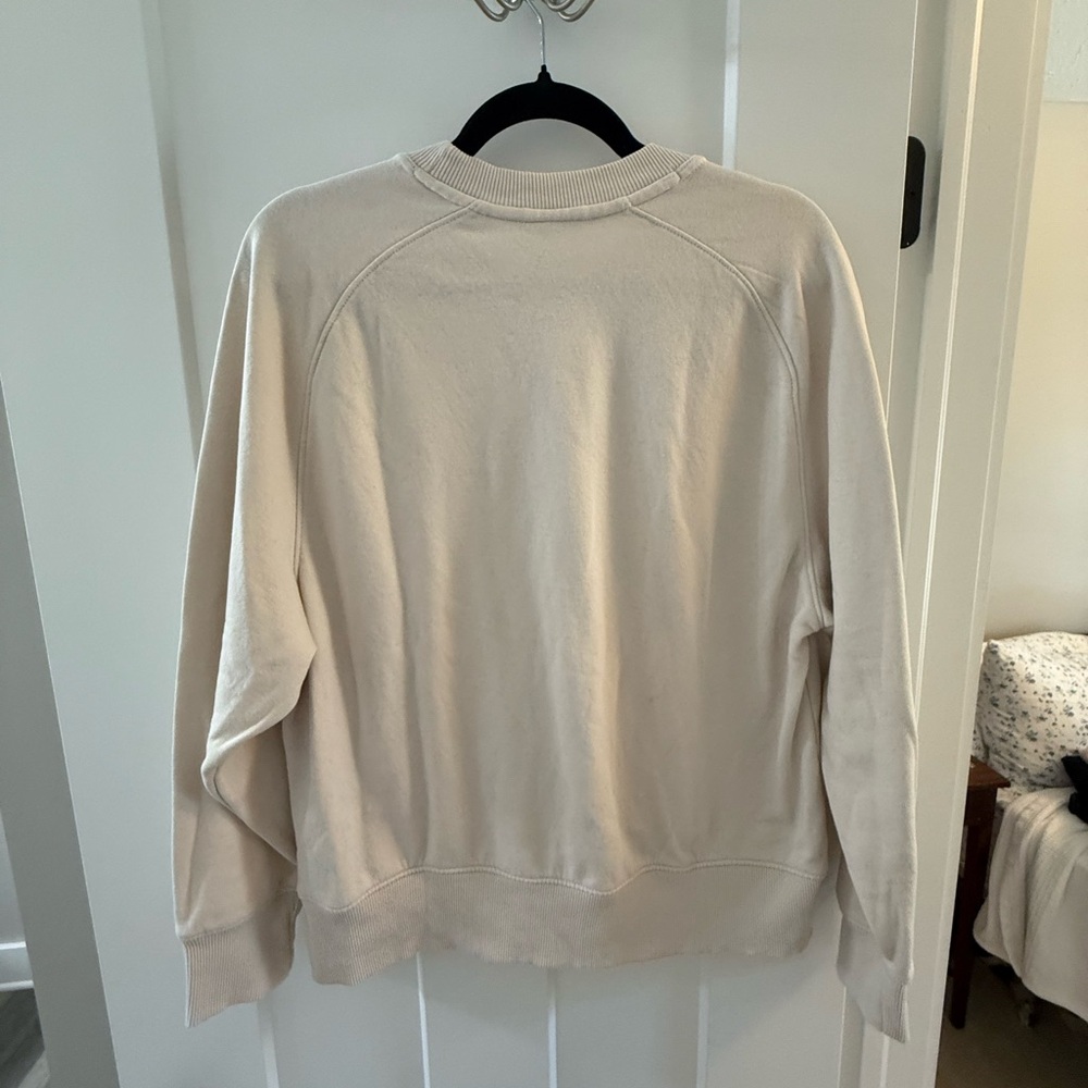Zara Cream Basic Sweatshirt - Picture 3 of 3